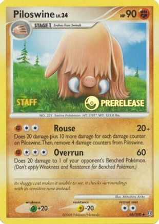 Piloswine (Prerelease) [Staff] (46) - Nintendo Promos