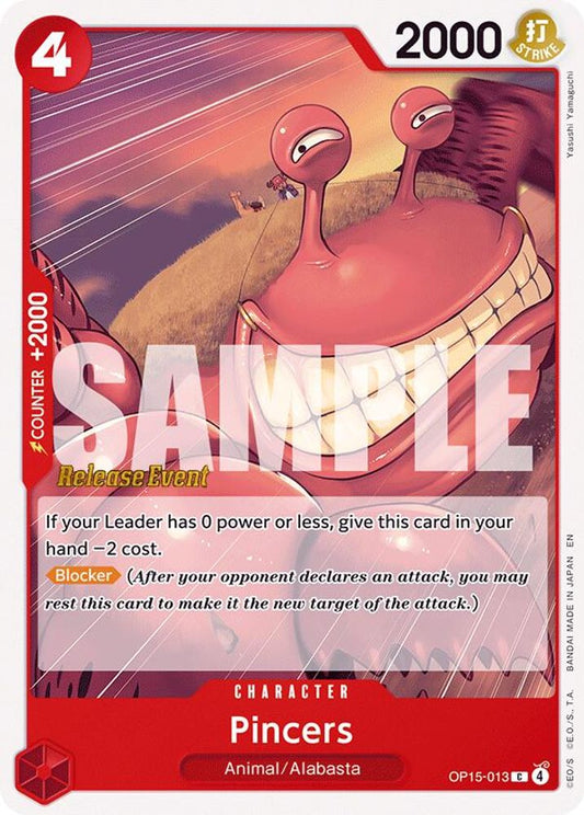 Pincers (OP15-013) Release Event Cards