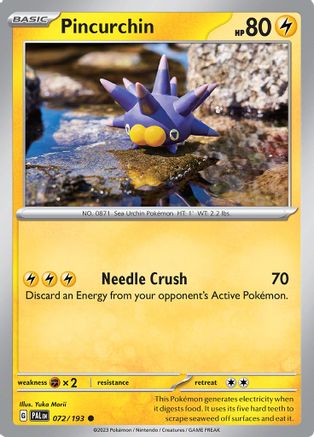 Pincurchin (72) Reverse Holofoil - Paldea Evolved