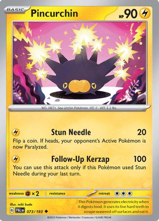 Pincurchin (73) Reverse Holofoil - Paldea Evolved