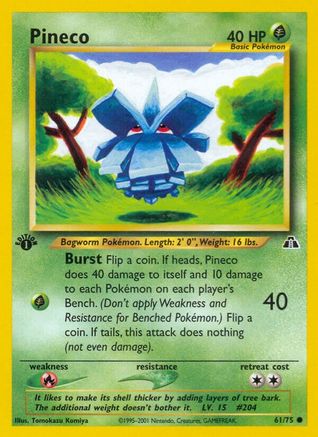Pineco (61) (1st Edition) - Neo Discovery