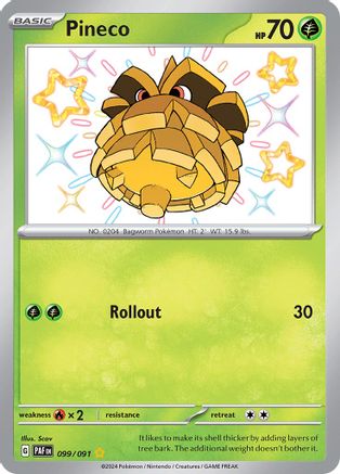 Pineco (99) Holofoil - Paldean Fates