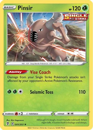 Pinsir (1) Reverse Holofoil - Evolving Skies