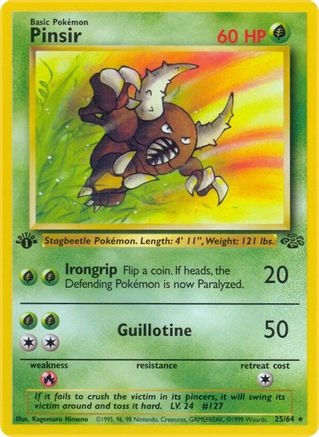 Pinsir (25) (1st Edition) - Jungle