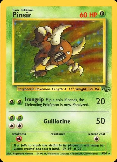 Pinsir (9) (Unlimited) Holofoil - Jungle