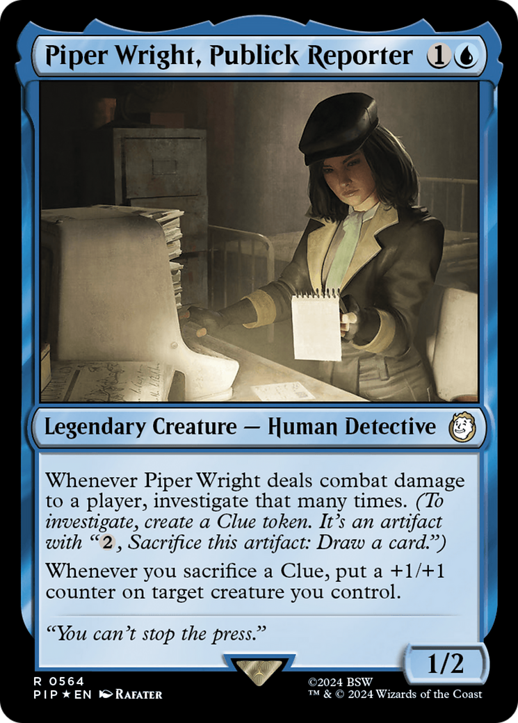 Piper Wright, Publick Reporter (564) Surge Foil - Fallout