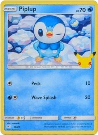 Piplup (20) Holofoil - McDonalds 25th Anniversary Promos
