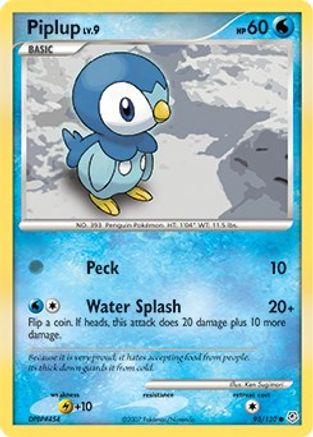 Piplup (93) Reverse Holofoil - Diamond & Pearl