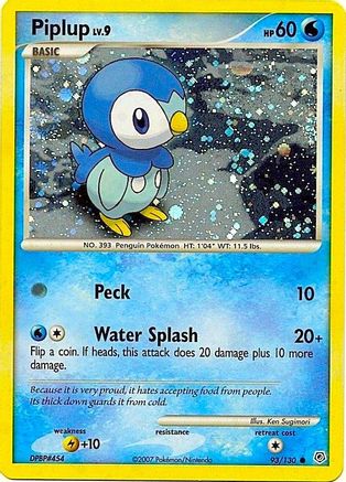 Piplup (Cosmos Holo) (93) Holofoil - Miscellaneous Cards & Products