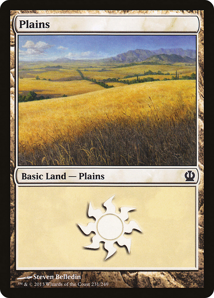 Plains (231) Foil - Theros