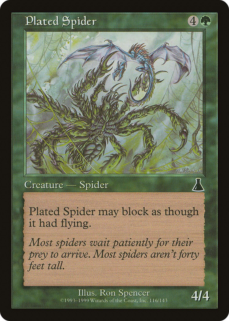 Plated Spider (116) - Urza's Destiny