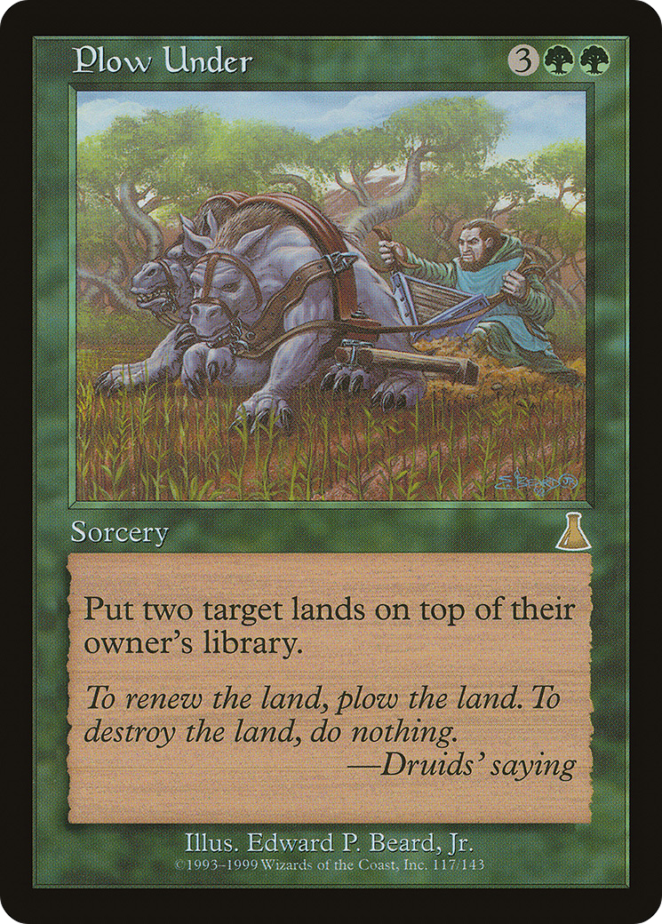 Plow Under (117) Foil - Urza's Destiny