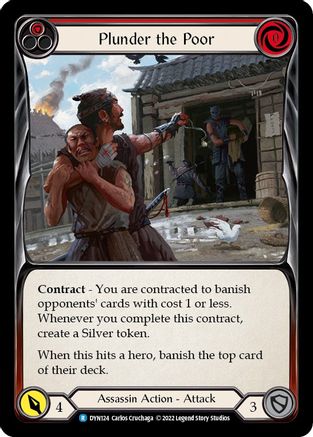 Plunder the Poor (Red) (DYN124) - Dynasty