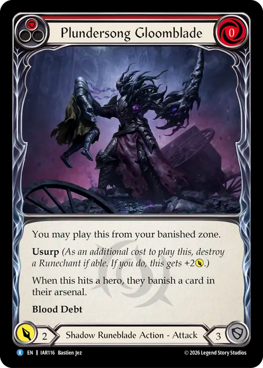 Plundersong Gloomblade (Red) (IAR116) - Usurp the Shadow Throne