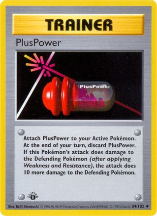 PlusPower (84) (Unlimited) - Base Set (Shadowless)