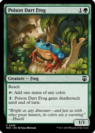 Poison Dart Frog (238) Ripple Foil - Commander: Modern Horizons 3