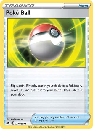 Poke Ball (137) Reverse Holofoil - Crown Zenith
