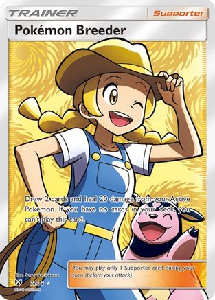 Pokemon Breeder (Full Art) (73) Holofoil - Shining Legends