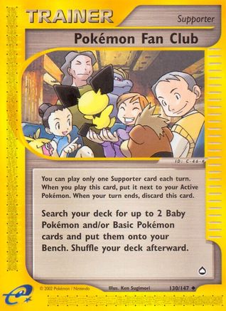 Pokemon Fan Club (130) - Aquapolis