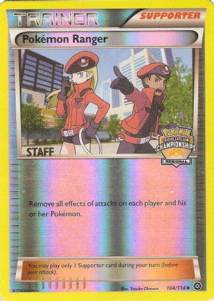 Pokemon Ranger (Regional Championships) [Staff] (104) Reverse Holofoil - League & Championship Cards