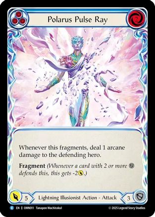 Polarus Pulse Ray (Blue) (OMN011) Rainbow Foil - Omens of the Third Age