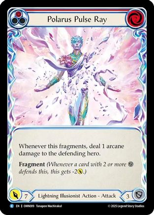 Polarus Pulse Ray (Red) (OMN009) Rainbow Foil - Omens of the Third Age