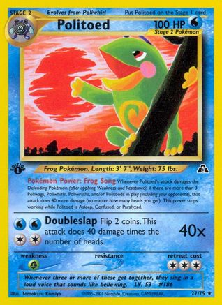 Politoed (27) (1st Edition) - Neo Discovery