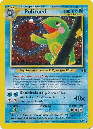 Politoed (8) (Unlimited) Holofoil - Neo Discovery
