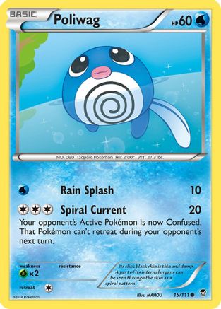 Poliwag (15) Reverse Holofoil - Furious Fists