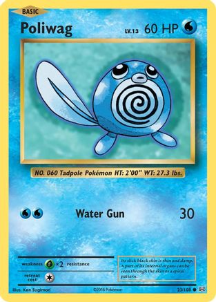 Poliwag (23) Reverse Holofoil - Evolutions