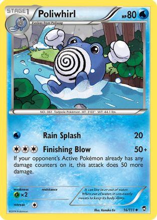 Poliwhirl (16) Reverse Holofoil - Furious Fists