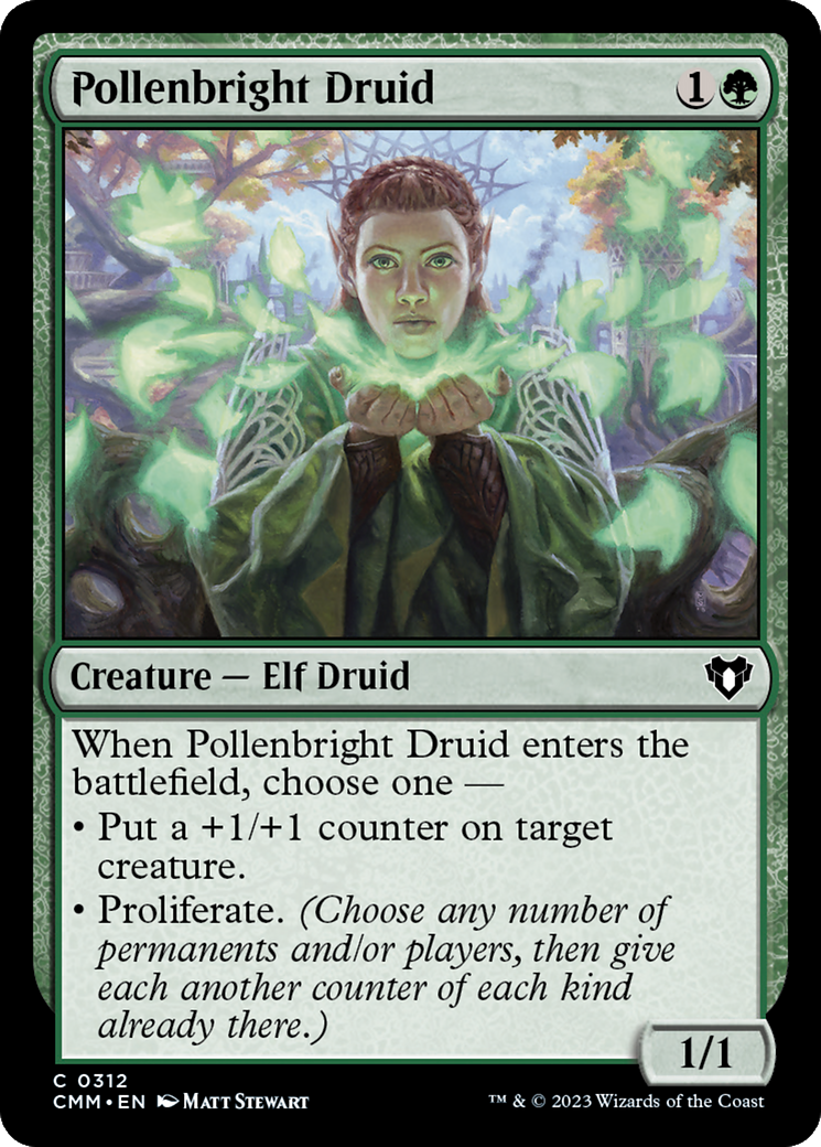 Pollenbright Druid (312) Foil - Commander Masters