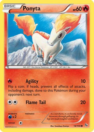 Ponyta (14) Reverse Holofoil - Flashfire