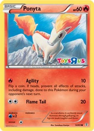 Ponyta (Toys R Us Promo) (14) Holofoil - Miscellaneous Cards & Products
