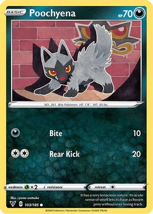 Poochyena (103) Reverse Holofoil - Vivid Voltage