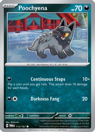 Poochyena (113) Reverse Holofoil - Twilight Masquerade
