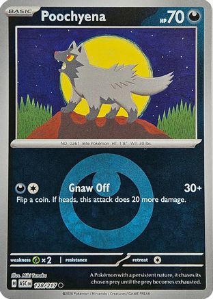 Poochyena (Energy Symbol Pattern) (128) Reverse Holofoil - Ascended Heroes