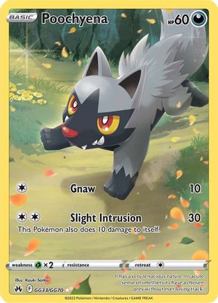 Poochyena (GG33) Holofoil - Crown Zenith