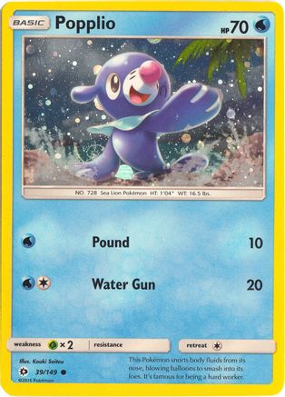 Popplio (Cosmos Holo) (39) Holofoil - Miscellaneous Cards & Products
