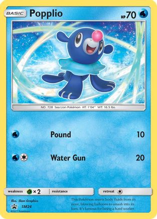 Popplio (SM24) Holofoil - Black Star Promos
