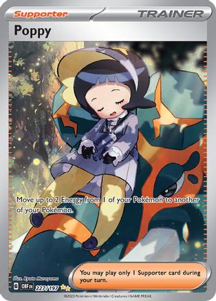 Poppy (Alternate Full Art) (227) Holofoil - Obsidian Flames