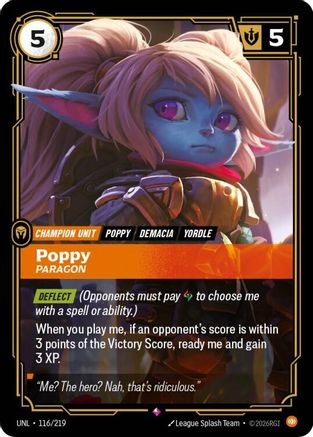 Poppy – Paragon (116) Foil - Unleashed