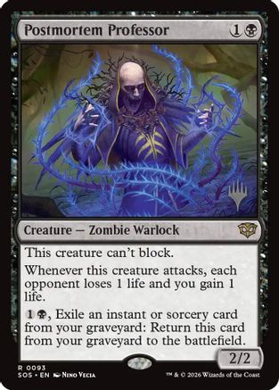 Postmortem Professor (Promo Pack) (093) - Secrets of Strixhaven