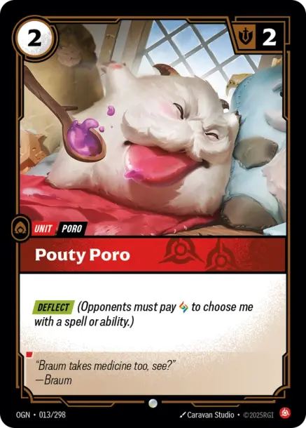 Pouty Poro (013) Foil - Riftbound Promotional Cards
