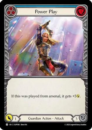 Power Play (Blue) (SUP188) Rainbow Foil - Super Slam
