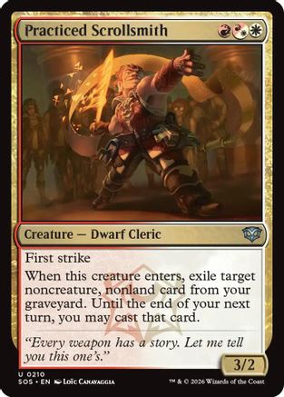 Practiced Scrollsmith (210) Foil - Secrets of Strixhaven