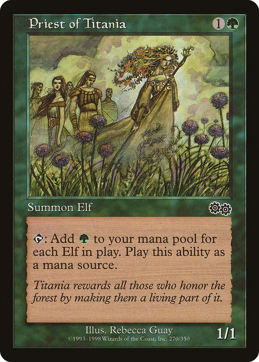 Priest of Titania (270) - Urza's Saga