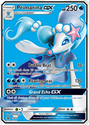Primarina GX (Full Art) (SM39) Holofoil - Black Star Promos
