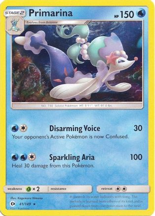 Primarina (Water Web Holo) (41) Holofoil - Miscellaneous Cards & Products