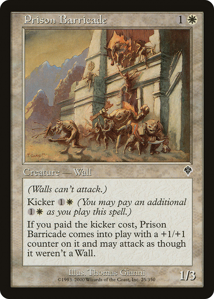 Prison Barricade (025) Foil - Invasion